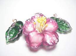 Pink Camellia Kyoto Studio Etsy Pink All Flowers Lampwork