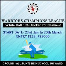 Cricket australia will partner the board of control for cricket in india (bcci), the england and wales cricket board (ecb). Warriors Champions League White Ball T20 Tournament 2021 Bhiwandi Cricketgraph