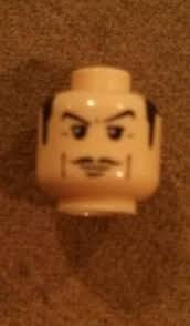 Lego Batman Minifigure and Alfred Head