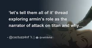 Is Armin The Narrator Of Attack On Titan?