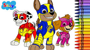 Maybe you would like to learn more about one of these? Silly Drawing And Coloring Mighty Pups Paw Patrol Learn How To Draw And Color Youtube
