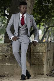 Abito stupendo 3 bottoni hugo boss grigio. Abito Da Cerimonia Uomo Principe Di Galles Check Rosso Uomini Tuta Abbigliamento Uomo Matrimonio Ragazze Di Colore