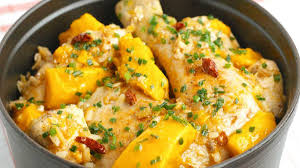 Cocotte De Poulet A La Mangue Recette Recettes De Cuisine Recette Recette De Cuisse De Poulet