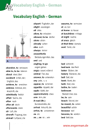 Wortschatz Www Engerman De German Language Learn German German Language Learning