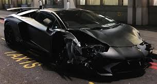Matte Black Lamborghini Aventador Sv Roadster Crashes In London W Video Carscoops Lamborghini Aventador Lamborghini Roadsters