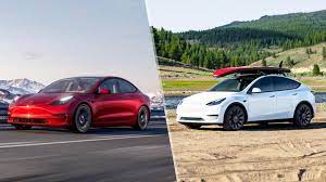 The model y only measures about 2 inches longer and 2 inches wider than the model 3, but has 68 cubic feet of cargo space to the model 3's 15 cubic feet. Tesla Model 3 Vs Tesla Model Y What S The Difference Tom S Guide