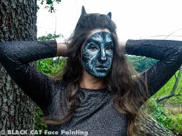 Using black face paint and a chisel brush, paint the other eye and opposite cheek in black face paint. Black Cat Face Paint Bcfpainting Twitter