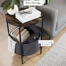 Bluxome End Table With Storage Living Room Side Table Side Table With Storage Side Table Wood
