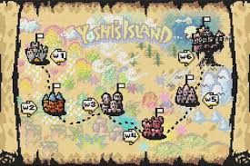Patterns include a full color chart with color symbols, a thread legend. Yoshi S Island World Map Cross Stitch Pattern Etsy