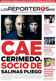 ⭕#LosReporterosMX 📰 I ¡Buen día! Esta es nuestra portada de este 19 de agosto del 2026. Fernando Cerimedo, exasesor de Javier Milei y fundador de La Derecha Diario, fue detenido en Bolivia