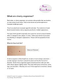 Genetic analysis has found cherry angiomas frequently carry specific somatic missense mutations in the gnaq and gna11 (q209h) genes. Https Irp Cdn Multiscreensite Com 1fa23e95 Files Uploaded What 20are 20cherry 20angioma 20 Pdf