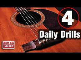 4 Guitar Drills You Should Do Each Day Youtube Guitar Basic Guitar Lessons Acoustic Guitar Lessons