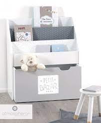 une bibliotheque qui a du relief et du rangement marque atmosphera bac de rangement rangement livre enfant rangement chambre bebe