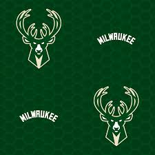 milwaukee bucks logo pattern green
