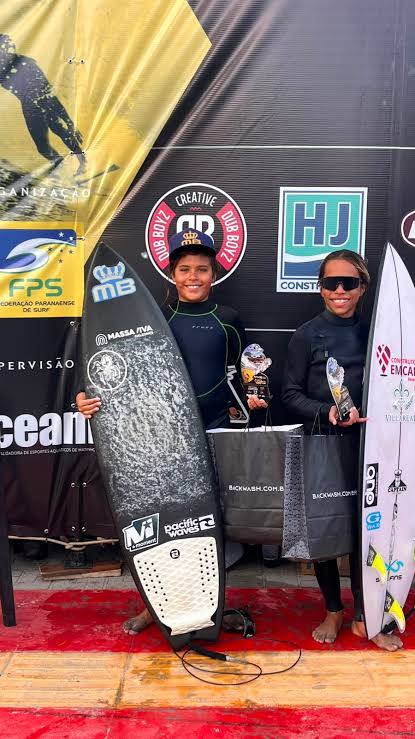 Rafa Acom conquista título da Sub-12 e é vice na Sub-14 na 2ª Etapa do Circuito Paranaense de Surf Amador 2026