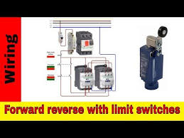 It is a single phase motor that turns from clockwise to counter clockwise. Forward Reverse Motor Control Wiring With Limit Switches Youtube Switches Electrical Diagram Reverse