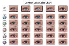 Contacts Color Chart This Shows U What Color Contacts Would
