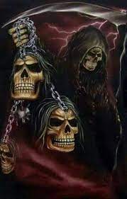 Awesome Skulls N Stuff Fan Art Grim Reaper Skull Artwork Skull Pictures Grim Reaper Art