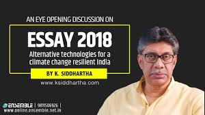Essay 2018 Alternative Technologies For A Climate Change Resilient Indi Essay Climate Change Resilience