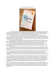 Pada dasarnya, segala sesuatu dapat mengundang kritikan. Contoh Esai Novel