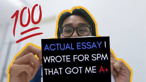 Get new jobs for this search by email. My Actual A Spm English Essay Descriptive Writing Tips Spm English Paper 1 Score Study Tips Youtube