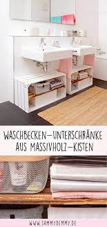 holzkisten diy vier wunderschone ideen furs bad mobel selber machen badezimmer dekor diy badezimmer einrichtung