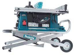 La lama rotante sporge dalla parte superiore del banchetto e permette di eseguire tagli in maniera rapida e efficiente. Makita 2704nw Sega Da Banco Portatile 260mm Con Carrello Masterfer