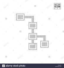 flow chart dot pattern icon block diagram dotted icon