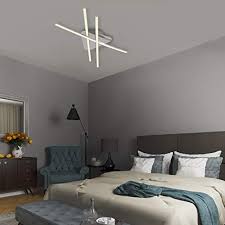 In una lampadina tradizionale, i lumen emessi sono il numero di watt moltiplicato per dieci. B K Licht Plafoniera Led Da Soffitto Lampadario Moderno E Minimalista Luce Calda 3000k 2400 Lm Lampada Da Soffitto Per Camera Da Letto Soggiorno Cucina Colore Cromato Ip20