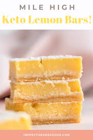 Mile High Keto Lemon Bars Perfectly Tart And Silky Smooth Inspector Gorgeous Recipe Lemon Bars Recipe Gluten Free Lemon Bars Lemon Bars