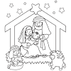 Jesus nativity coloring pages provided for educational purposes and personal use only. 1