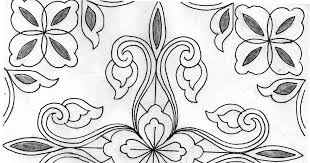 Motif batik hitam putih sederhana daun kombinasi tabinaco via tabinaco.net. Gambar Bunga Batik Hitam Putih