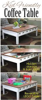 List of best storage coffee tables | coffee table with storage. Apothecary Style Coffee Table With Hidden Lego And Train Play Areas Diy Table Kid Friendly Coffee Table Lego Table