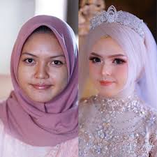 Bagaimana bila tanpa maskara dan bulu mata palsu? 14 Transformasi Manten Di Tangan Mua Helena Wedding Manglingi Sempurna Tanpa Cela
