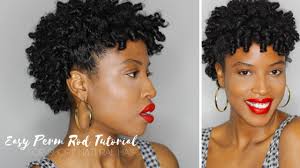 Black women with curly hair are looking for versatile styles that last for at least a few days. Beginners Perm Rod Tutorial For Short Natural Hair Twa Youtube