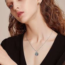 Sterling Silber Baum des Lebens Urne Halskette