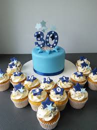 30th Birthday Cake For Him Blue Blue Stars 30th Birthday Cake