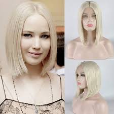 Going bleach blonde may sound scary, but nothing beats a frosty platinum blonde no matter what the season is. Amazon Com Party Queen Platinum Blonde Short Wigs For Women Synthetic Bob Wig Front Lace Natural Straight Middle Part Heat Resistant Safe Hair Beauty