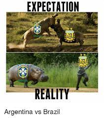Foto aleatoria personagens cavalo mundo wattpad memes humor fandoms deviantart. Expectation A A Brasli Aa Cbf Reality Argentina Vs Brazil Soccer Meme On Me Me