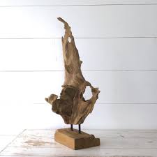 Me at piece of wood that keeps slipping around on my driftwood sculpture: Driftwood Sculpture On Stand Treibholz Mobel Treibholz Deko Treibholz Arbeiten