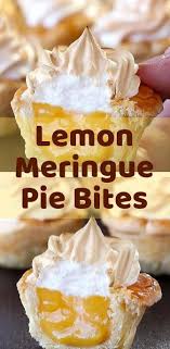 Lemon Meringue Pie Bites Meringue Pie Lemon Desserts Lemon Meringue