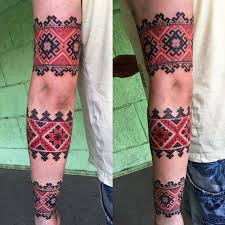 We asked one tattoo artist exactly how embroidered tattoo designs became instagram's coolest new trend — and how they look so real irl. Red And Black Armband Tattoo Novocom Top