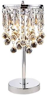 Matches my bedroom decor and sparkles nicely while giving off just the. Hsyile Ku300144 Elegant Modern Chrome Crystal Chandelier For Bedroom Nightstand Table Lamp Amazon Com