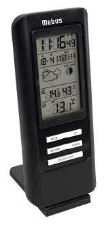 Fast sommerliche temperaturen und schnee mitten im frühjahr? Mebus Funk Wetterstation 40687 Schwarz Penny Onlineshop