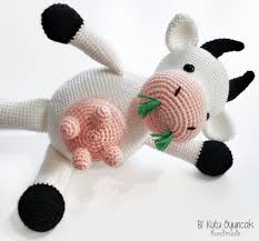 Amigurumi Sutlu Momo Cow Inek Bebek Inek Amigurumi Tig Isleri