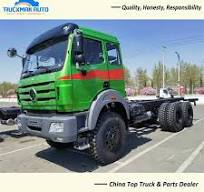 Heavy Duty BEIBEN 6x6 Cargo Truck For Dr Congo