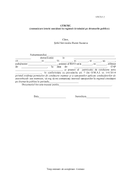 Potrivit unei propuneri legislative, șoferii pot reduce perioada de suspendare a permisului. I P J Suceava Modele Cereri Serviciul Rutier
