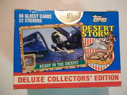 Buy from many sellers and get your cards all in one shipment! 1991 Topps Desert Storm Card Complete Factory Sealed Set Us Military Cards Sports Trading Cards Storm