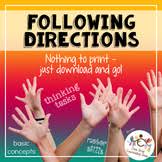 One of the most fun ways to help kids practice turning that practice into a game makes it fun and is a great way to turn listening and following directions into a habit! Following Directions Game Worksheets Teachers Pay Teachers