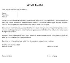 Pada umumnya surat kuasa berhubungan. Surat Kuasa Khusus